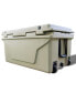 Khaki Color Ice Cooler Box 65Qt Camping Ice Chest Beer Box Outdoor Fishing Cooler