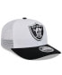 Men's White/Black Las Vegas Raiders 2024 NFL Training Camp 9SEVENTY Trucker Hat