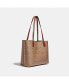 Signature Coated Canvas Willow Tote with Interior Zip Pocket