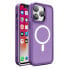 Фото #1 товара Чехол с магнитным креплением MagSafe для iPhone 15 отверстия для петель фиолетовый Hurtel Модель Color Matte Case