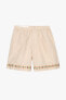 Фото #6 товара Embroidered linen blend bermuda shorts - limited edition