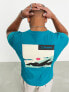 Berghaus Buttermere t-shirt with sun back print in teal