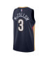 Фото #4 товара Men's and Women's C.J. McCollum Navy New Orleans Pelicans Swingman Jersey - Icon Edition