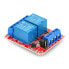 Relay module 2 channels H/L with optoisolation - contacts 10A/250VAC - coil 12V