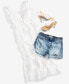 ფოტო #6 პროდუქტის Women's Distressed Denim Shorts