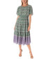 ფოტო #1 პროდუქტის Women's Printed Tiered Fit & Flare Dress