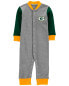 Фото #6 товара Пижама для мальчиков Carter's Green Bay Packers Baby NFL
