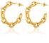 Fashion gold plated earrings circles