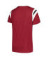 ფოტო #2 პროდუქტის Women's Garnet Florida State Seminoles Plus Size Striped Tailgate Crew Neck T-shirt