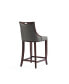 Emperor 19" L Beech Wood Faux Leather Upholstered Barstool