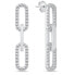 Фото #1 товара Fashion silver earrings with zircons EA1035W