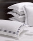 Фото #16 товара 100% Cotton Percale 3pc Duvet Set with Satin Stitching, Full/Queen