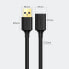 Фото #8 товара Удлинитель кабеля USB 3.0 3м черный UGreen