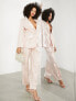 Фото #4 товара ASOS EDITION pleat front sequin trouser in blush