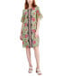 Women's Printed Short Sleeve A-Line Dress, Created for Macy's
