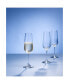 Фото #3 товара Ovid Flute Champagne Glass, Set of 4