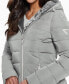 Фото #3 товара Women's Faux-Fur-Lined Hooded Puffer Coat