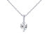 Aris Silver Heart Necklace with Brilliance Zirconia PRGPHP0001NW
