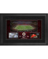 Фото #1 товара Atlanta Falcons Framed 10" x 18" Stadium Panoramic Collage with Game-Used Football - Limited Edition of 500