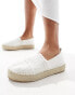 Фото #1 товара South Beach frayed espadrilles in cream