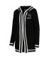 Women's Black Kentucky Wildcats One More Round Tri-Blend Striped Cardigan Sweater