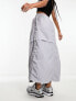 Nike Sport Utility woven cargo maxi skirt in pewter grey M - фото #3