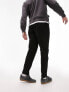 Фото #2 товара Topman tapered pintuck jogger in black