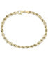 ფოტო #1 პროდუქტის Rope Chain Bracelet in 10k Gold