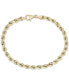 Rope Chain Bracelet in 10k Gold