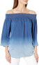 Karen Kane Women's 247163 Blue Ombre Off-The-Shoulder Top Size X-Small