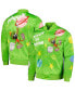 Фото #1 товара Куртка с наполнением Freeze Max зеленая с принтом "Марсианин Марвин" в розыскном стиле