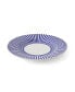 Blue Italian Steccato Salad Plates, Set of 4