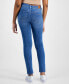 ფოტო #2 პროდუქტის Juniors' Mid-Rise Straight-Leg Jeans