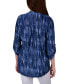 ფოტო #4 პროდუქტის Women's 3/4 Roll Tab Sleeve Y-neck Top