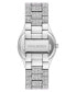 ფოტო #3 პროდუქტის Women's Silver-Tone Metal Bracelet and Accented with Pink Crystals Watch, 40mm