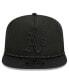 Фото #4 товара Men's Oakland Athletics Black on Black Meshback Golfer Snapback Hat