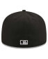 Фото #2 товара Men's Black Chicago White Sox Quilt 59FIFTY Fitted Hat
