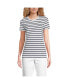 ფოტო #3 პროდუქტის Women's Relaxed Supima Cotton Short Sleeve Crewneck T-Shirt