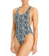 Фото #1 товара Solid & Striped 285043 Womens One-Piece Swimsuit Blue, Size M