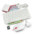 Фото #1 товара Desktop Kit official kit with case, keyboard and mouse red and white for Raspberry Pi 5