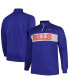 ფოტო #1 პროდუქტის Men's Royal Buffalo Bills Big and Tall Fleece Quarter-Zip Jacket