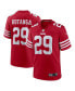 Фото #1 товара Men's Talanoa Hufanga Scarlet San Francisco 49ers Game Player Jersey