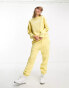 FCUK crew neck sweatshirt co-ord with white logo in lemon