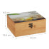 Фото #19 товара Хранение продуктов Relaxdays чайный бокс из бамбука с 6 отделениями