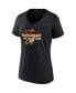 Фото #3 товара Women's Black Miami Heat Hometown Collection Vice City V-Neck T-shirt