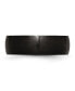 Фото #4 товара Stainless Steel Brushed Black IP-plated 7mm Band Ring