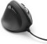 Hama EMW-500L Wireless Mouse for Left-Handed Users, Ergonomic Mouse Mat, Comfort Wrist Rest (Dimensions 200 x 230 x 21 mm) Black