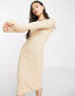 Brave Soul cubo side split knitted dress