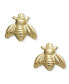 ფოტო #1 პროდუქტის 14k Gold-Plated Queen Bee Stud Earrings