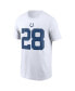 Фото #3 товара Men's Jonathan Taylor White Indianapolis Colts Player Name Number T-shirt